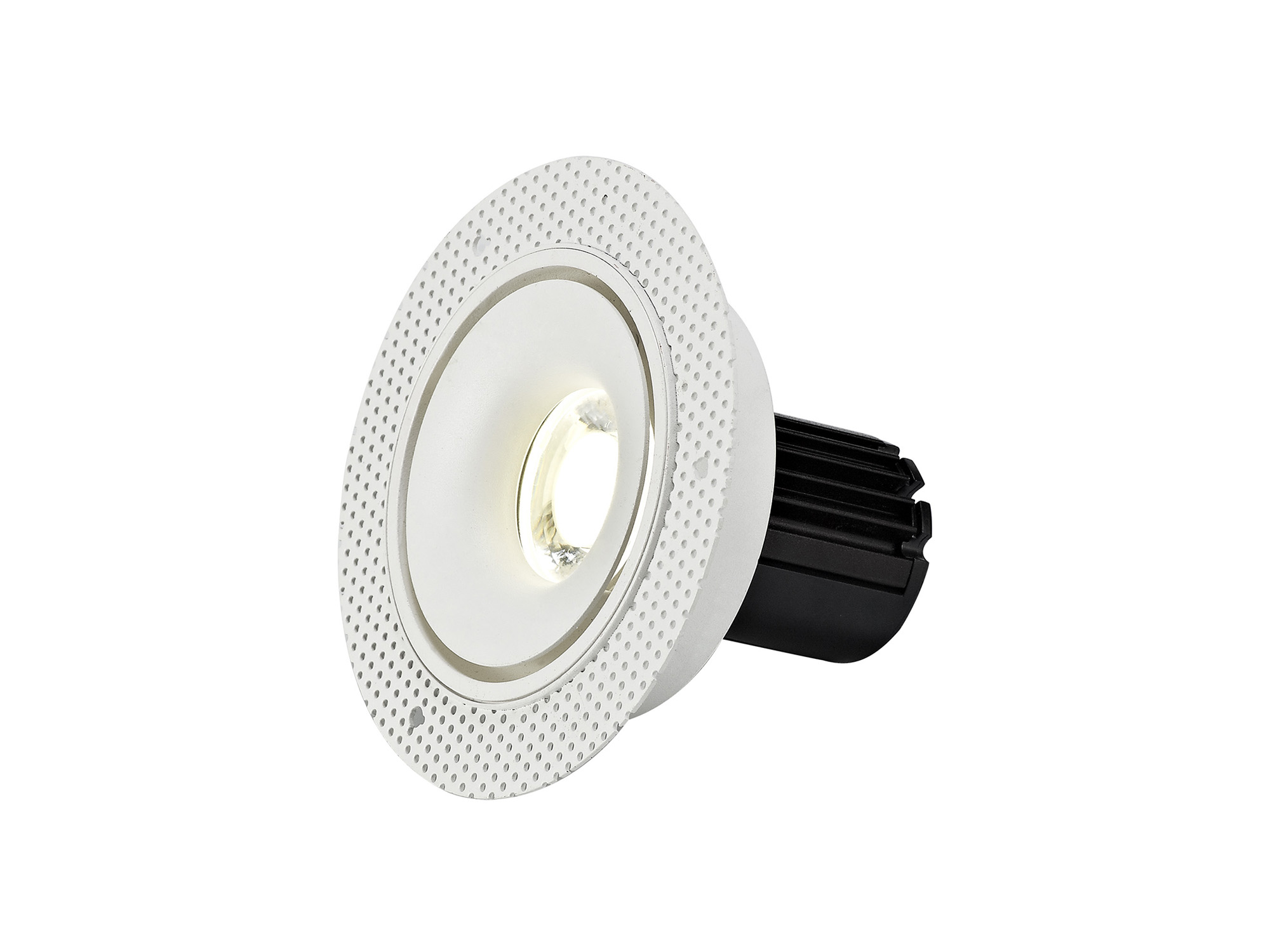 DM201087  Bolor T 10 Tridonic Powered 10W 4000K 810lm 36° CRI>90 LED Engine White/White Trimless Fixed Recessed Spotlight; IP20